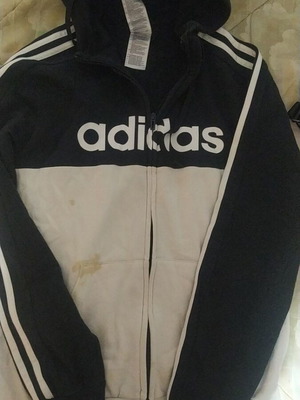 Adidas ανδρικό φούτερ μαύρο και άσπρο σαν καινούργιο