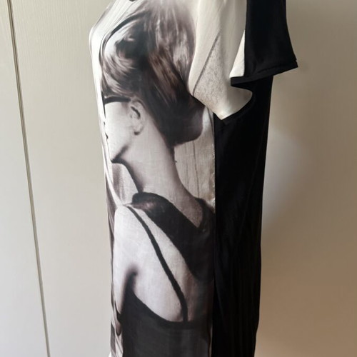 Promod dress size M satin front, black back, like new