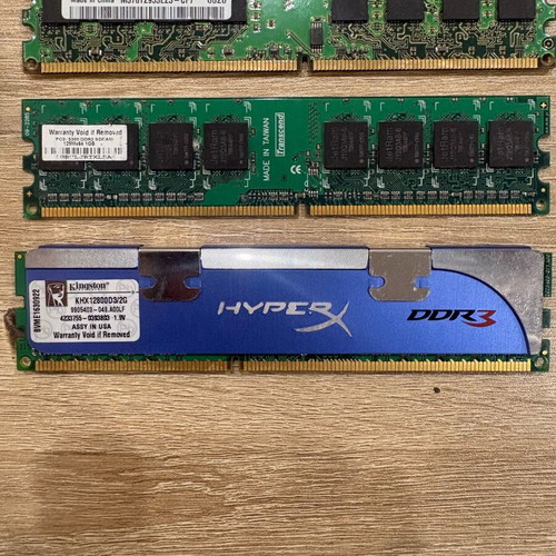 Πακέτο μεταχειρισμένων μνημών RAM 11 τεμαχίων IBM, Kingston HyperX, Samsung