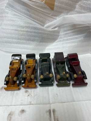 Vintage wooden old decorative cars used, pack all together