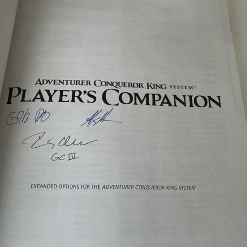 Player's Companion Pre-Release Limited Edition signed, excellent condition