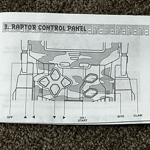 Tiger manual for Morphatrons Raptor like new