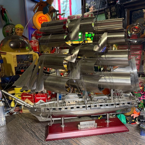 Marco Polo metal ship used 50x45 for decoration