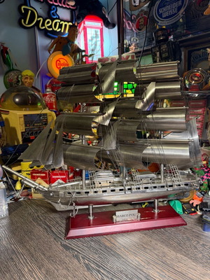 Marco Polo metal ship used 50x45 for decoration