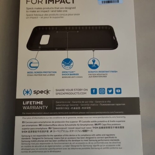 Samsung Galaxy S8+ Plus Speck Presidio case new black