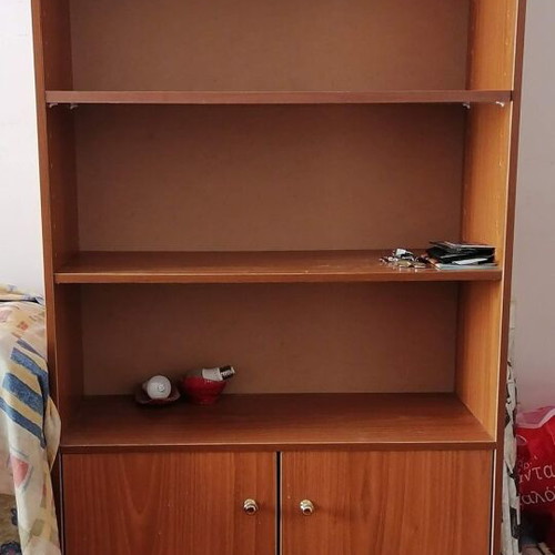 Large wooden bookshelf like new with nightstand