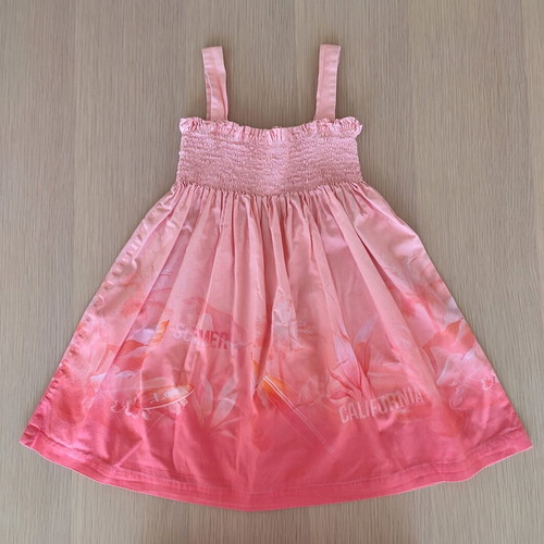 Lapin House cotton dress for girls 6-7 years like new, peach color