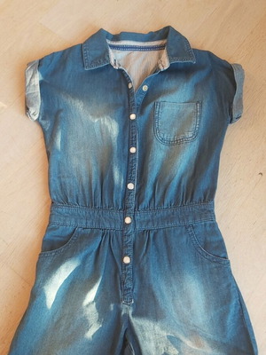 Mothercare denim playsuit like new, short, for 6-7 years old