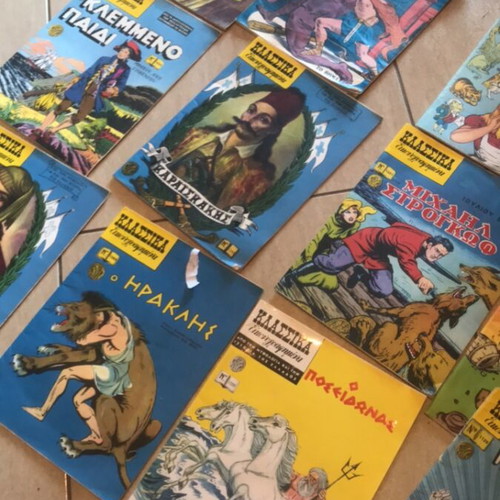 Classic illustrated comics used, pack of 12 issues 1990