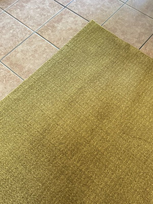 IKEA yellow medium rug