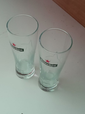 Ποτήρια μπύρας Heineken 0.3l πακέτο 2 καινούργια