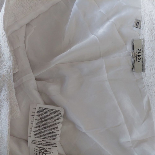 Guess lace white shorts size large like new