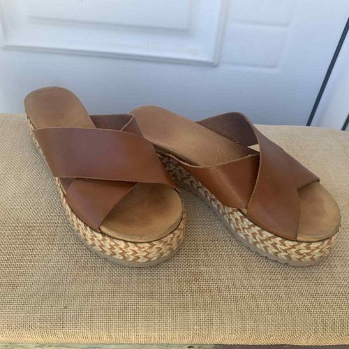 Fratelli Robinson flatforms used, brown, size 39