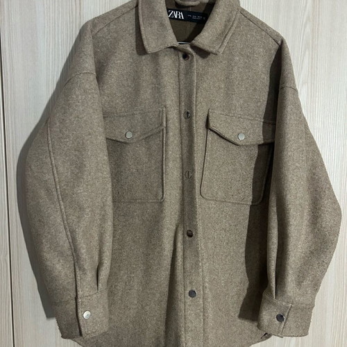 Zara shacket like new, beige, size L