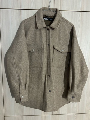 Zara shacket like new, beige, size L