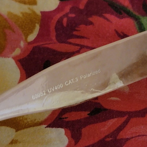 Sunglasses, beige and gold frame