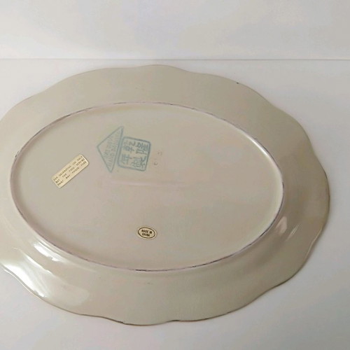 Satsuma decorative platter used