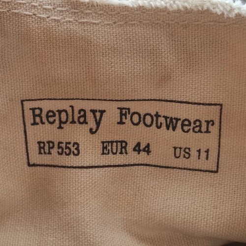 Replay sneakers casual used, size 44.5, white and grey