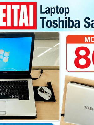 Toshiba Satellite L300 laptop with Greek keyboard and DVD RW