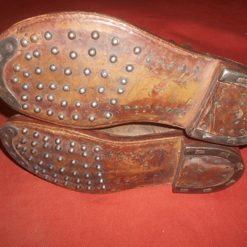 Greek Army Soldier Campaign Boots 1950-1970 used