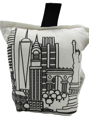 Fabric doorstop New York 20cm new