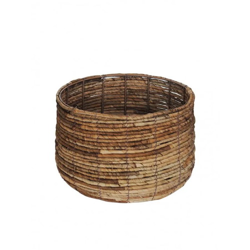 Decorative wicker basket brown new 32x27