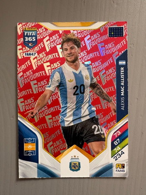 Alexis Mac Allister Argentina FAN47 Red Panini FIFA Adrenalyn 365 2025-26 like new