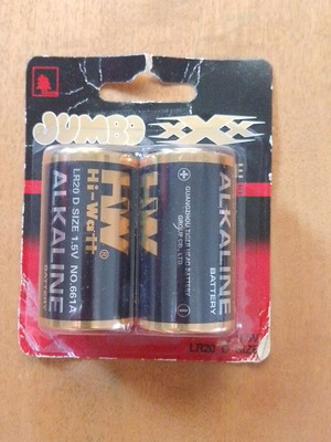 Alkaline batteries LR20 D, pack of 2