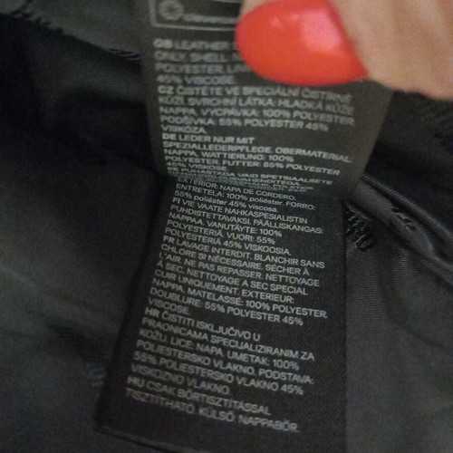 H&MOSCHINO Rock Jacket genuine leather like new, gold