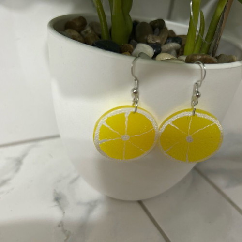 Lemon earrings for women new, sweet and fun design