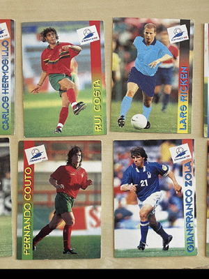 Panini συλλεκτικές κάρτες Παγκοσμίου Κυπέλλου 1998 μεταχειρισμένες