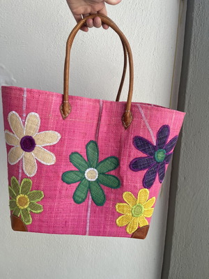 Straw bag Bag to Bag new, colourful