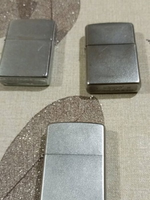 Αναπτήρες βενζίνης ZIPPO μεταχειρισμένοι, πακέτο 3 τεμαχίων