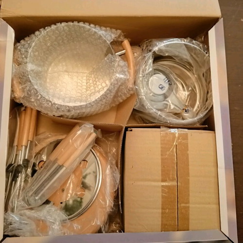 Stainless steel fondue set 23 pieces new