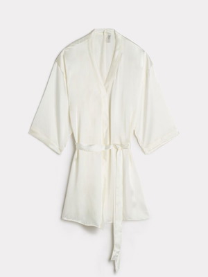 Intimissimi bridal silk kimono robe size M/L