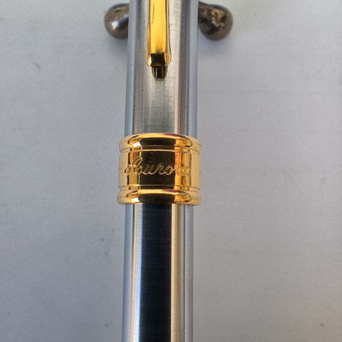 Aurora Magellano Gun pen like new, stainless steel, made in Italy