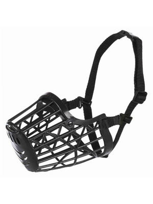Trixie Plastic Muzzle Black 7 New