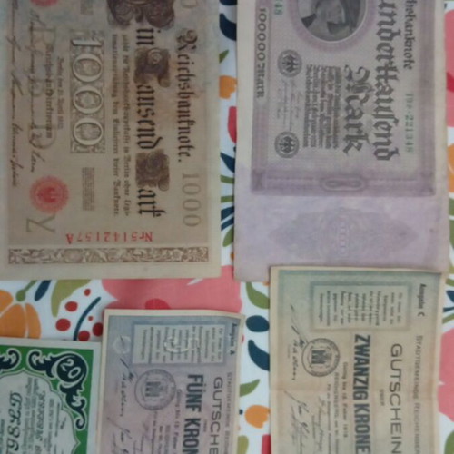 Collection of banknotes like new from Greece