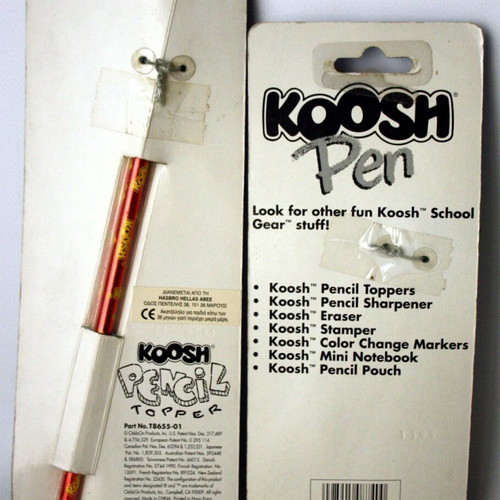 Vintage Koosh Lings pencil topper for pencil and pen, new, set of 2