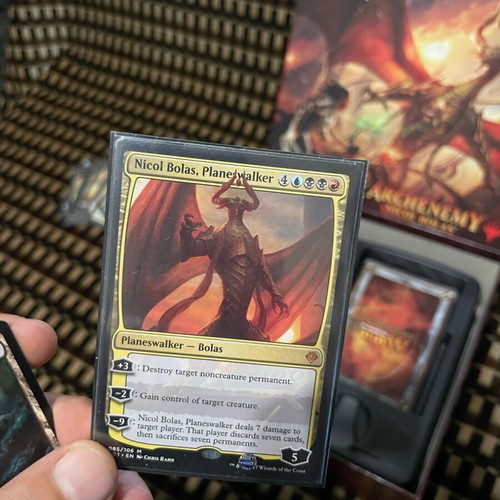 MTG Archenemy Nicol Bolas like new, 4 complete decks with cards