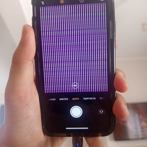 iPhone X 64GB used, black, face ID not working, camera lines on zoom