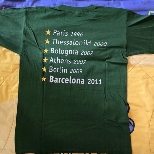 Collectible Panathinaikos shirt for the sixth Euroleague victory in Barcelona in 2011