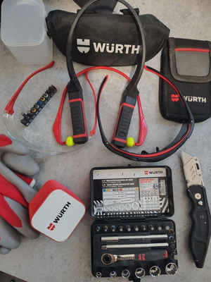 Wurth tool and protection set like new