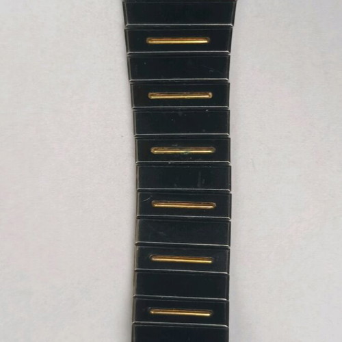 Seiko 2A32-5059 wristwatch used with black bracelet