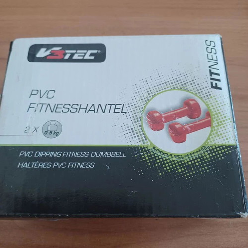 PVC dumbbells 0.5kg, set of 2