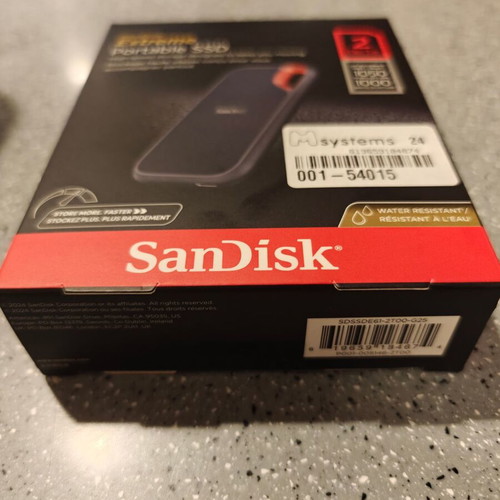 SanDisk Extreme Portable SSD V2 2TB