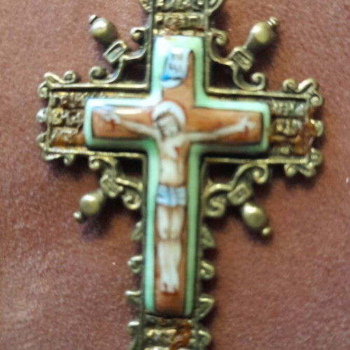 Handmade cross used with Russian enamel 3.5×6.5