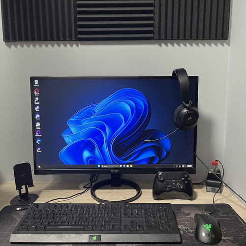 Gaming PC Setup i5-11400F RX 6500 XT 16GB 1TB with 27” Monitor