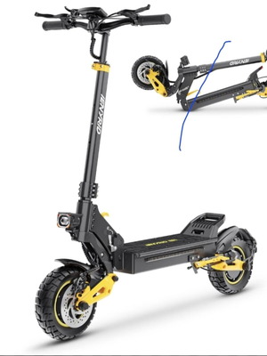 Ootd T10 electric scooter, 13.5Ah, foldable, black and yellow