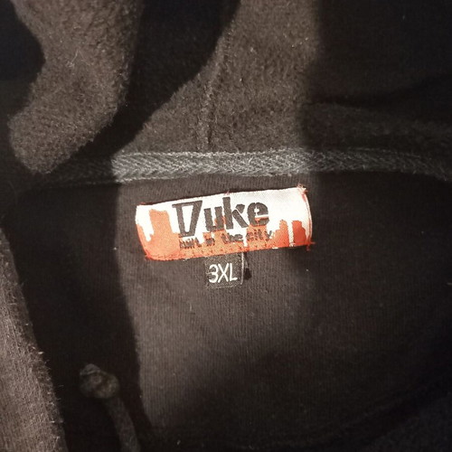 Duke sweatshirt black used with skull print New York Pirates size 3XL